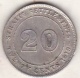 Straits Settlements , 20 Cents 1919 . George V. Argent. KM# 30a - Malaysie