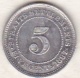 Straits Settlements , 5 Cents 1887 . Victoria. Argent. KM# 10 - Malaysie