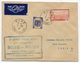 RC 6338 FRANCE ALGERIE 1947 1er VOL BONE PARIS COURRIER RETARDÉ AVION DETRUIT LETTRE COVER - Luchtpost