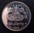 Lesotho 20 Licente 1966 Silver Proof "Independence Attained" Free Shipping Via Registered Air Mail - Lesotho