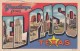 Large Letter Greetings From El Paso Texas, C1930s Vintage Curteich Linen Postcard - Greetings From...