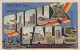 Large Letter Greetings From Sioux Falls South Dakota, C1940s Vintage Curteich Linen Postcard - Greetings From...