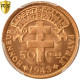 Monnaie, Cameroun, 50 Centimes, 1943, Pretoria, PCGS, MS66RD, FDC, Bronze, KM:6 - Cameroun