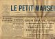 ** JOURNAL ** LE PETIT MARSEILLAIS ** 2ème ÉDITION DU ** MERCREDI 14 MARS 1934 ** - Le Petit Marseillais