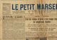 ** JOURNAL ** LE PETIT MARSEILLAIS ** 2ème ÉDITION DU ** DIMANCHE 10 MAI 1931 ** - Le Petit Marseillais