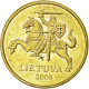 Monnaie, Lithuania, 10 Centu, 2008, TTB+, Nickel-brass, KM:106 - Lituania