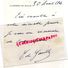 54-PONT A MOUSSON-RARE LETTRE MANUSCRITE SIGNEE GENERAL DE GAULLE A GEORGES GUILLAUME PDT SIDI BRAHIM--1964 - Documents Historiques