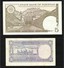 Pakistan Old 2 & 5 Rupees 2 Banknote Sign Ishrat Hussain  M.Yaqoob - Pakistan