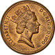 Monnaie, Grande-Bretagne, Elizabeth II, Penny, 1990, TTB+, Bronze, KM:935 - 1 Penny & 1 New Penny