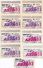 Romania, 1993, Bucharest Tramway Trolley Bus - Lot Of 9 Transport Passes, RATB - Other & Unclassified