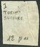 1863 - REGNO - 15 CENT.- 12 - TORINO SUCCURSALE - PIEGHE NATURALI - SIGNED - SPL - EURO 40,00+++ - - Used