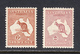 Australia 1923-24 Kangaroo, Mint Mounted, 3rd Wmk, Sc# ,SG 73-74 - Ungebraucht