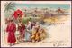 Austria Levant Post Jerusalem 1903 Israel Palestine Illustrated Postcard Taxed In Engelberg Switzerland - Palästina