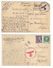 14 DOCS. CENSURE CENSOR GUERRE WW2 CAMP DE TROUHANS CARTE INTERZONE BELGIQUE COMPLEMENT D'AFFRANCHISSEMENT /FREE SHIP. R - Guerre De 1939-45