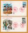 2 FDC N° 901 A Et N° 902 - Croix Rouge Et La Poste - Été - Hiver - Enfants - 64 Pau - 68 Mulhouse - 1974 - H. SIMONI - 1970-1979