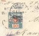 Schweiz - 1915 - 50 Cent Portomarke On Unfranked Cover From New York / USA To Zürich - Strafportzegels