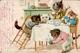 Katze Personifiziert TSN-Verlag 5264 Künstlerkarte 1899 I-II (Stauchung, Eckbug) Chat - Katten