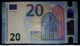 20 EURO S012I6 Draghi Italy Serie SA Ch30 Perfect UNC - 20 Euro