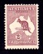 Australia 1929 Kangaroo 2/- Maroon Small Multiple Watermark MH - - Nuevos