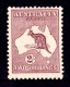 Australia 1929 Kangaroo 2/- Maroon Small Multiple Watermark MH - - Mint Stamps
