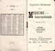 2 AGENDA MENSUEL 1912 De La MÉDECINE INTERNATIONALE , Janvier Et Novembre 1912 - Petit Format : 1901-20