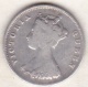 Hong Kong . 10 Cents 1868 . Victoria. Argent .  KM# 6.3 - Hong Kong