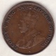 Hong Kong . 1 Cent 1923 .George V. Bronze .  KM# 16 - Hong Kong