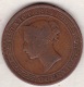 Ceylon . 5 Cents 1870. Victoria. Copper.  KM# 93 - Sri Lanka