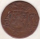 SUMATRA, Netherlands East Indies .1/2 Stuiver 1819 G  , Copper, KM# 283 - Indonesien