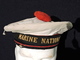 Delcampe - RARE BACHI MARINE NATIONALE  - FABRICATION AMERICAINE --  Matriculé TOULON 1952 - Casques & Coiffures