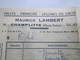 1966 Facture Maurice LAMBERT FRUITS PRIMEURS LEGUMES En GROS CHAMPLITTE (Haute-Saône) - Other & Unclassified