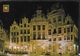 BELGIO - BRUXELLES - NOTTURNO LA GRAND PLACE - VIAGGIATA 1992 - AFFRANCATURA MECCANICA ROSSA - Bruxelles By Night