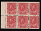 Canada 1911-25 MH Scott #106a 2c Admiral Pane Of 6 Re-entry - Volledige Velletjes