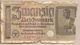 Germania Territori Occupati- Banconota Circolata Da 20 Marchi P-R139 -1940 - 20 Reichsmark