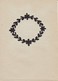 Orig. Scherenschnitt - Blumenkranz - 1948 (32600) - Papier Chinois