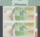 Belgium / Belgien: Very Interesting And Highly Rare Set Of Uncut Pairs For The 5000 Francs ND(1992) - [ 1] …-1830 : Voor Onafhankelijkheid