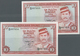 Brunei: Set Of 2 CONSECUTIVE Notes 10 Dollars 1986 P. 8, Both In Condition: UNC. (2 Pcs Consecutive) - Brunei