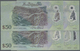 Brunei: Set With 10 Pcs. 50 Ringgit 2004, P.28, Some With Running Numbers In UNC (10 Pcs.) - Brunei