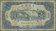 China: Bank Of Communications 1 Yuan 1919 Ovpt. Harbin P. 125a, Stronger Used With Folds And Stained - China