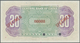 China: Set Of 2 Notes Central Bank Of China Containing 10 And 20 Cents ND P. 193s, 194s Specimen, Bo - China