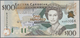 East Caribbean States / Ostkaribische Staaten: Set With 5 Banknotes 5 Dollars Saint Kitts And Montse - East Carribeans