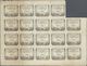 France / Frankreich: 50 Sols Domaines Nationaux 1793 Uncut Sheet With 19 Pcs. With Watermark "RF 50' - Altri & Non Classificati
