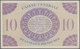 French Equatorial Africa / Französisch-Äquatorialafrika: 10 Francs L.1944 P. 16c, Only Light Folds B - Equatorial Guinea