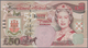 Gibraltar: Set With 6 Banknotes 5 Pounds 2000 P.29, 10 Pounds 2002 P.30, 20 Pounds 2004 P.31, 10 Pou - Gibraltar