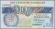 Delcampe - Guernsey: Set With 4 Banknotes Containing 1, 5, 10 And 20 Pounds ND(1990-2016), P.52a, 53b, 54a, 55b - Other & Unclassified