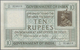 India / Indien: 10 Rupees ND(1917-30) P. 5b Portrait KGV, Light Folds In Paper, Pressed But No Holes - India