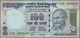 Delcampe - India / Indien: Et Of 10 Notes 100 Rupees 2009 P. 98 All With Interesting Serial Number Containing: - India