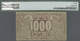 Indonesia / Indonesien: Central Treasury Of Bengkoeloe 1000 Rupiah 1947, P.S165b With Many Folds And - Indonesia