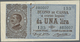 Italy / Italien: Set Of 2 Different Notes Containing 1 Lira L.1914 P. 36a (2 Pinholes With Rust Trac - Other & Unclassified
