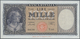 Italy / Italien: Set Of 2 CONSECUTIVE Notes 1000 Lire 1949 P. 88b, Numbers 088289, 088290 With Only - Sonstige & Ohne Zuordnung